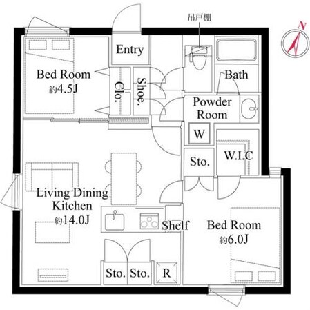 EDIT文京護国寺の物件間取画像